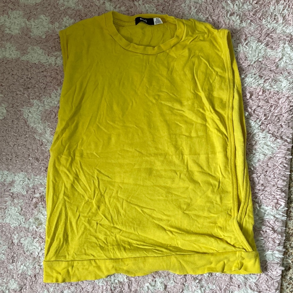 Yellow BDG muscle tank top